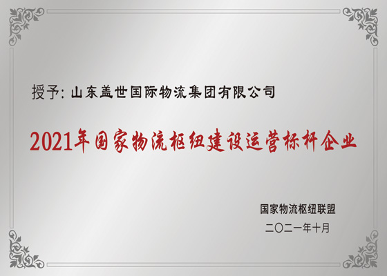 国度物流枢纽建设运营标杆企业