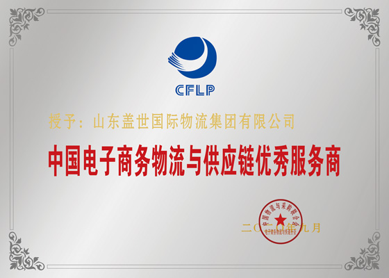 中国电子商务物流与供给链优良服务商